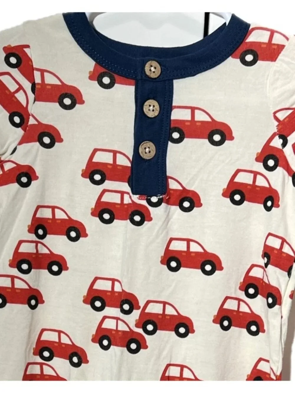 Mud Pie 3m 6m NWOT Red Car Baby footed Bamboo knit Sleeper footie PJs pajamas